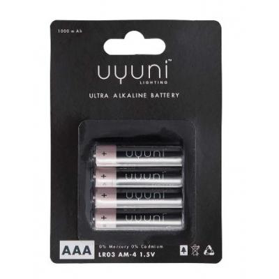 UYUNI BATTERIJ AAA 1.5V 1000MAH 4 STUKS