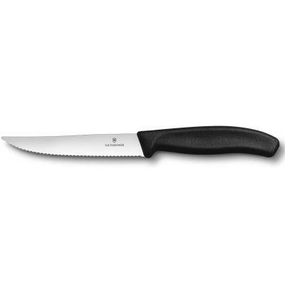 VICTORINOX PIZZA EN STEAKMES 12 CM ZWART